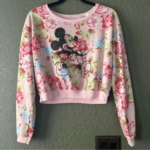Mickey Mouse cropped sweatshirt